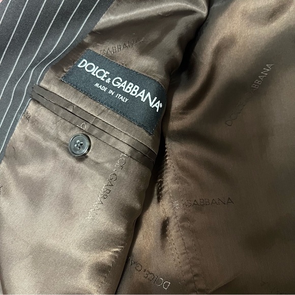 Dolce & Gabbana Sicily 2 pieces Suit In Stretch Pinstripe Wool men’s size 50 - Picture 14 of 16